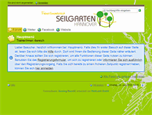 Tablet Screenshot of intern.seilgarten-hannover.de